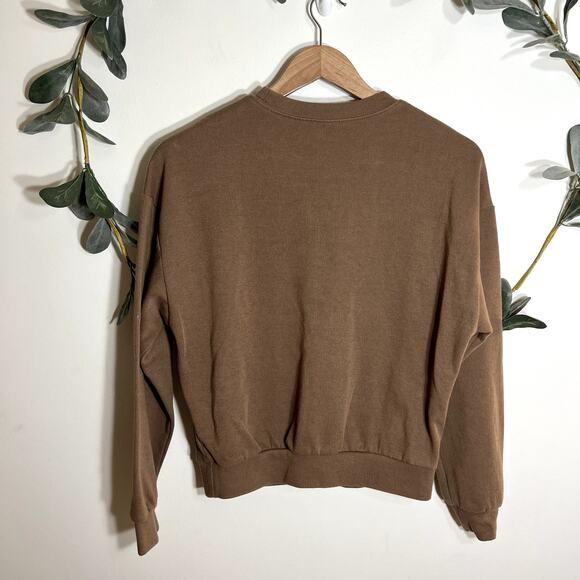 Brown Crew Neck Sweatshirt LAST CALL - Picture 4 of 4